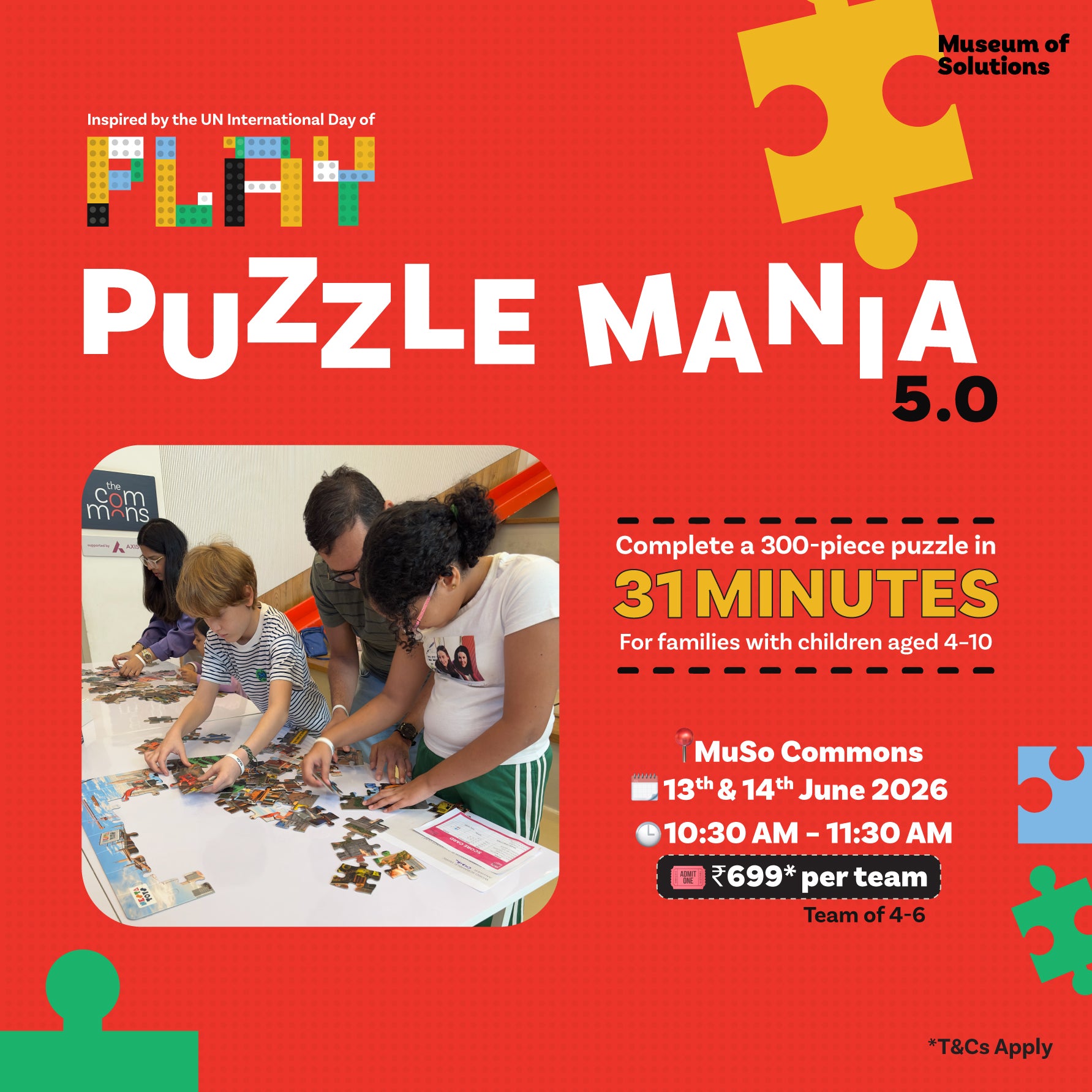 Puzzle Mania 5.0 with a The 31-Minute Challenge twist.